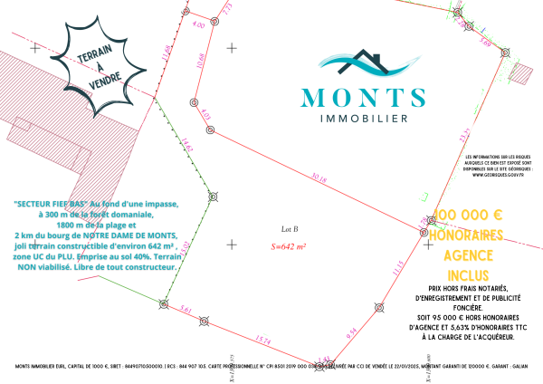 Offres de vente Terrain à batir Notre-Dame-de-Monts 85690