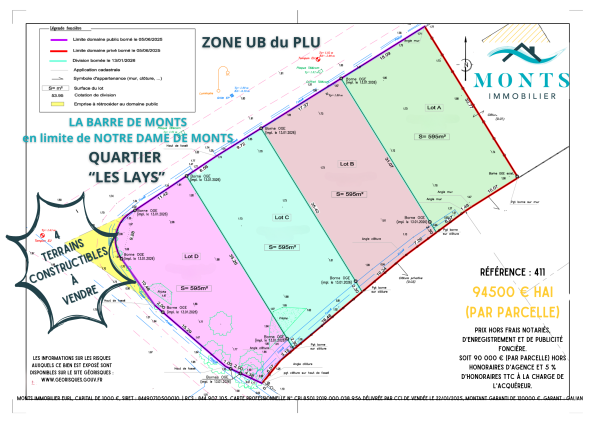 Offres de vente Terrain à batir La Barre-de-Monts 85550